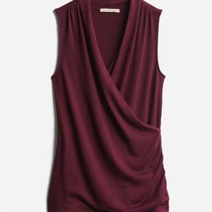 41 Hawthorn Benni Wrap Front Ruched Knit Top